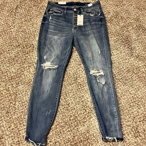 NWT Judy Blue Boyfriend Jeans (14W)